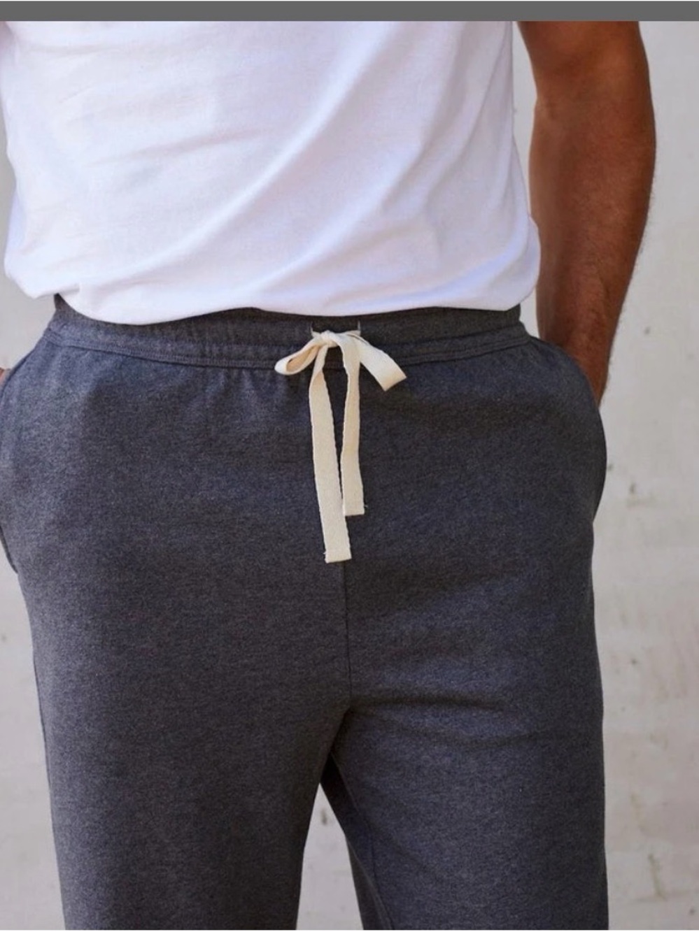 Coyuchi Slate Blue Men's Jogger Sweatpants - Picture 5 of 8
